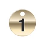 Brass Tags - Numbers 1-25 - PK/25